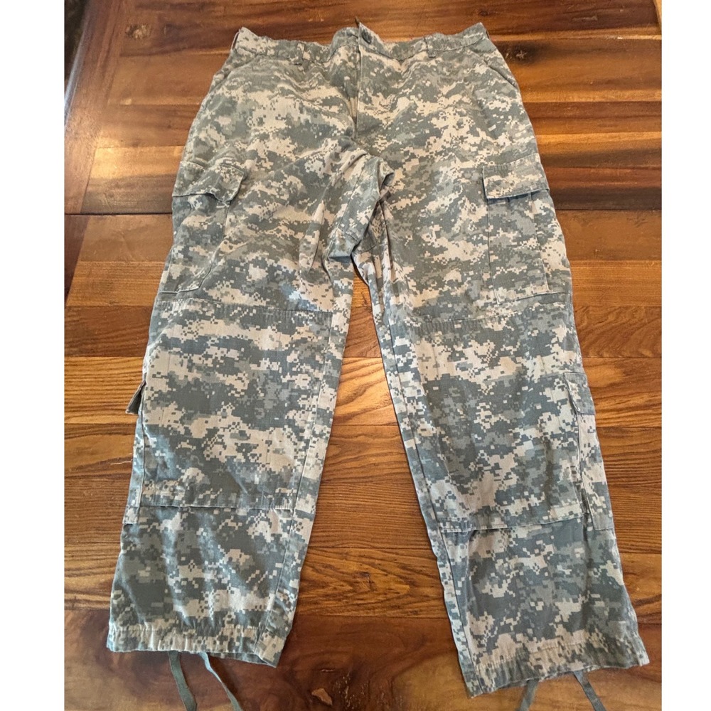 US Army ACU Digital Camo Cargo Pants Large Short UCP Military Tactical Trousers